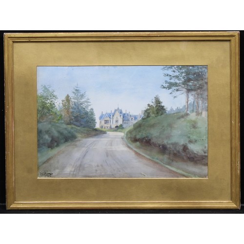 550 - Frances C Fairman (1836 - 1923)
An English Country House
signed, watercolour, 35cm x 52cm