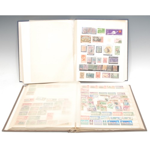 1874 - Stamps - two stamp albums - QV - 1970's, album 1 British Empire G - G mint and used, high values spo... 