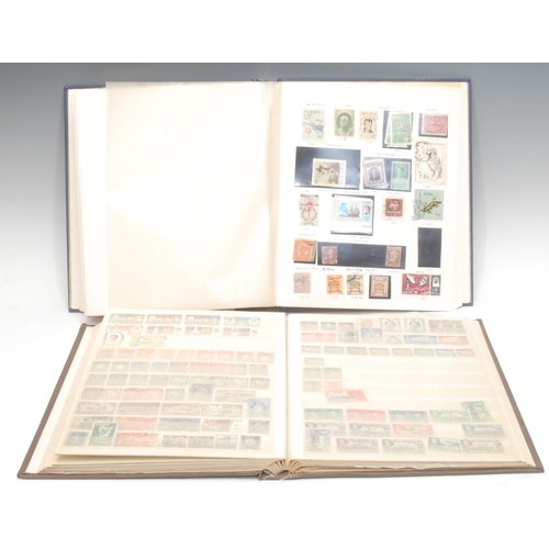 1874 - Stamps - two stamp albums - QV - 1970's, album 1 British Empire G - G mint and used, high values spo... 