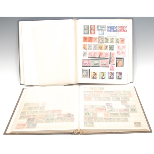 1874 - Stamps - two stamp albums - QV - 1970's, album 1 British Empire G - G mint and used, high values spo... 