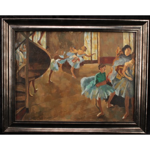 629 - French School (19th/20th century) 
Ballet Dancers 
unsigned, oil on canvas, 30cm x 40cm