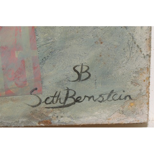 387 - Seth Bernstein (Modernist School), a pair, Reclining Nudes, signed and monogrammed, mixed media, 30c... 