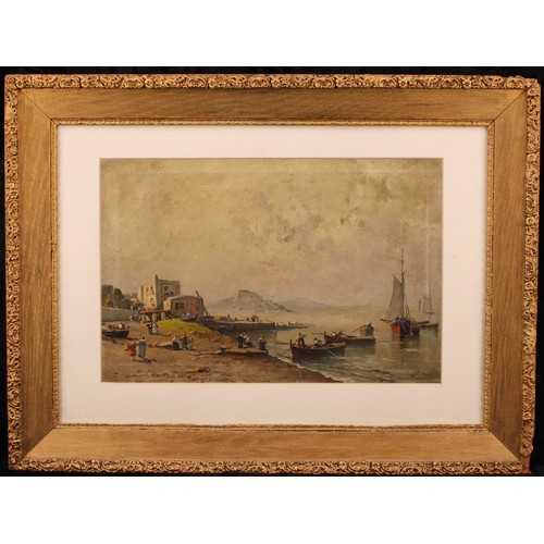 461 - Nicolas De Corsi (1882-1956) 
Coastal Scene, Italy 
signed, oil on canvas, 28cm x 44cm