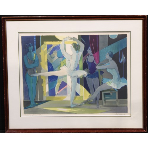 589 - Camille Hilaire, (1916-2004) 
The Ballerinas 
signed and titled in pencil, lithograph, 50cm x 64cm