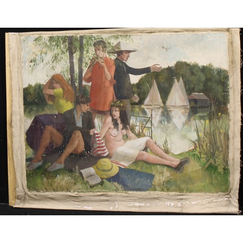 351 - Bloomsbury School (20th century) 
The Picnic  
unsigned, oil on canvas, 70cm x 88cm