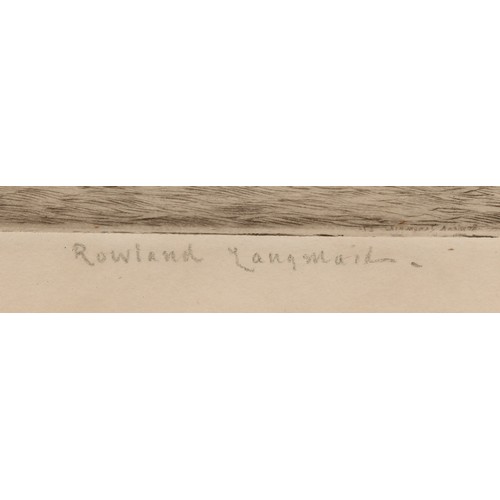 494 - Rowland Langmaid (1897-1956) 
Old Portsmouth 
signed, titled, etching, 10cm x 33.5cm