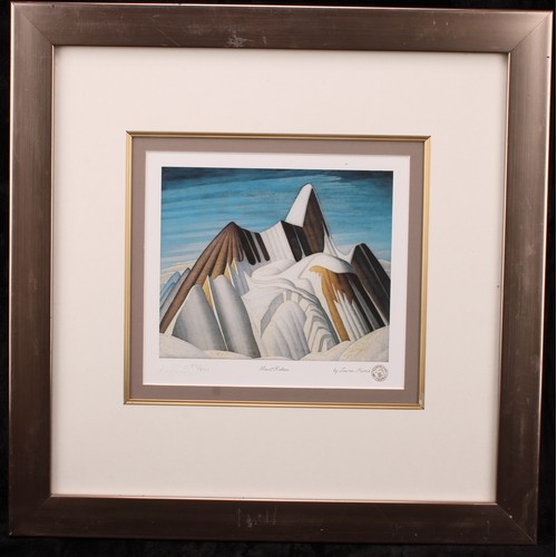 590 - Lawren Harris (1885-1970) 
Mount Robson 
unsigned, Northland Art Company print, 55/8700, 20cm x 23cm