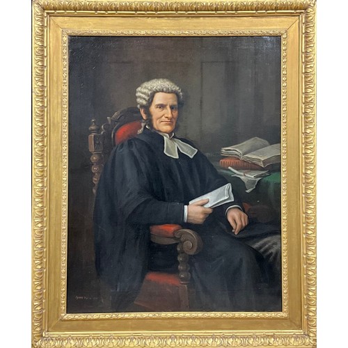 340 - Agnes Vye Parminter (c.1836–1915)
Portrait of a Barrister,
signed, dated 18(8?)8, oil on canvas, 112... 