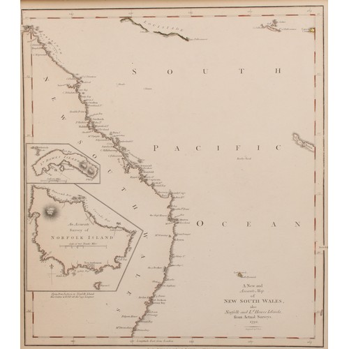 2486 - Australia - Thomas Foot (fl.c.1795), an engraved map, A New and Accurate of New South Wales, Also No... 