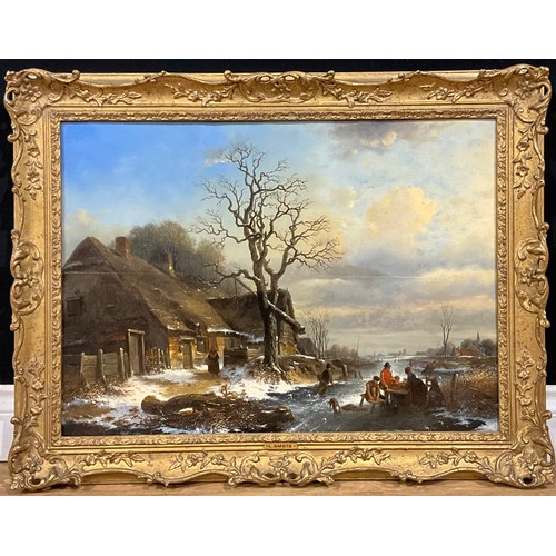 540 - Louis Smets (1840-1896)
Winter Landscape
signed, inscribed XX, oil on panel, 47cm x 65cm