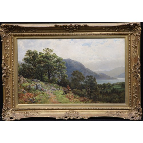 384 - Samuel Henry Baker (1824–1909)
Ullswater From Gowbarrow Park, Cumberland
inscribed to verso, oil on ... 