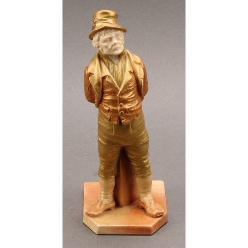 147 - A Royal Worcester figure, after James Hadley, The Irishman, from the Countries of the World Series, ... 