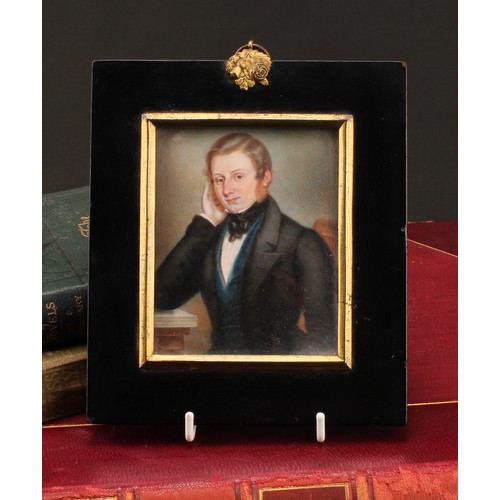 1407 - Attributed to Henry Bone R.A. (1755-1834), a portrait miniature, 1st Marquis of Westminster, wearing... 