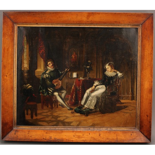 558 - English School
The Lutist and The Lady
oil on canvas, 36.5cm x 44.5cm