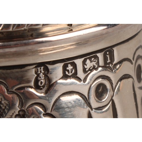 1025 - An Edward VII silver spirally stop fluted pedestal sugar caster, spiral knop finial, pierced bell sh... 