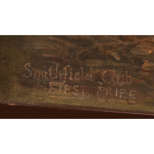 333 - English School (early 20th century)
Prize Pig, Smithfield Club, First Prize,
oil on canvas, 16.5cm x... 