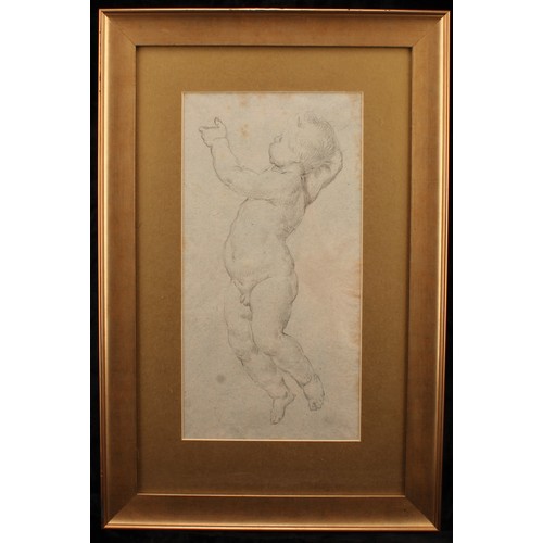 606 - Italian School (19th century) 
Portrait of a Putto, After the Old Masters
unsigned, pencil sketch, 5... 