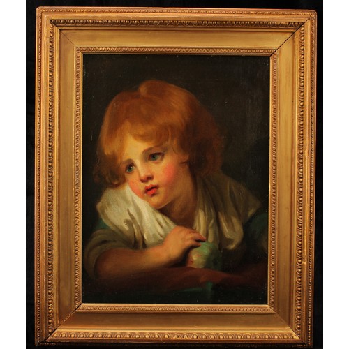 631 - French School (early 20th century)
Child with an Apple, after Jean-Baptiste Grueze
oil on canvas, 39... 