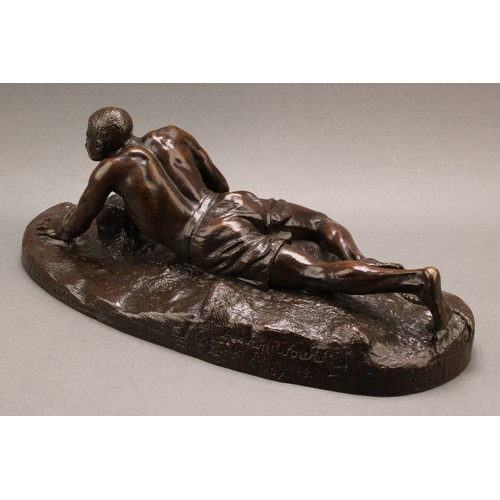 2091 - Anton van Wouw (1862-1945), by, Victor Van Hove (Belgian, 1826-1891), after, a dark patinated bronze... 