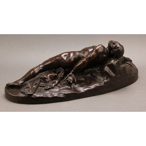 2090 - Anton van Wouw (1862-1945), by, Victor Van Hove (Belgian, 1826-1891), after, a dark patinated bronze... 