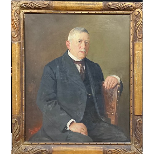 339 - After Leo Steel (1878-1938) 
Portrait of a Gentleman 
apocryphal signature, dated 1923, oil on canva... 