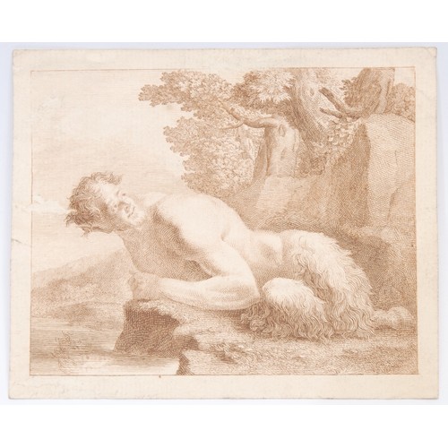 371 - Italian School (17th/18th century)  Young Satyr  dry-point etching, 11.5cm x 14cm