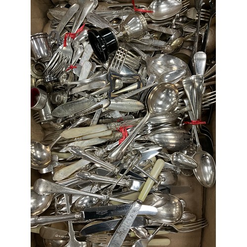 551 - Silver Plated Ware - various flatware; hollow ware; etc (2).