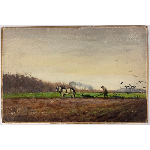 434A - William Tatton Winter, R.B.A., (1855 - 1928)
Ploughing
signed, titled to verso, watercolour, 18cm x ... 