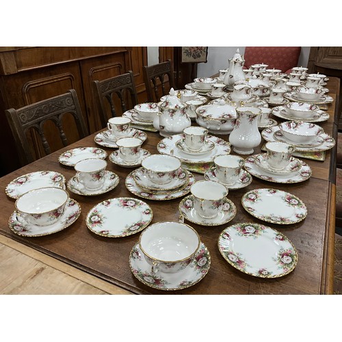 56 - An extensive Royal Albert, Celebration pattern, dinner and tea service