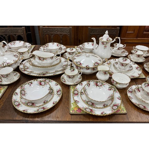 56 - An extensive Royal Albert, Celebration pattern, dinner and tea service