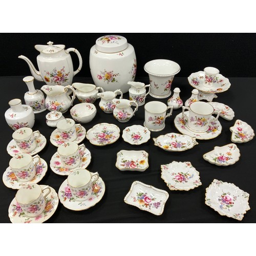 135 - Royal Crown Derby ‘Derby Posie’ ware including; a coffee service for six comprised of; coffee pot, c... 