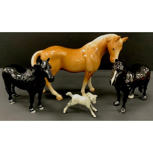 140 - Beswick Fell Pony - Dene Dauntless, model no. 1647, designed by Arthur Gredington, 17.2cm high, Besw... 