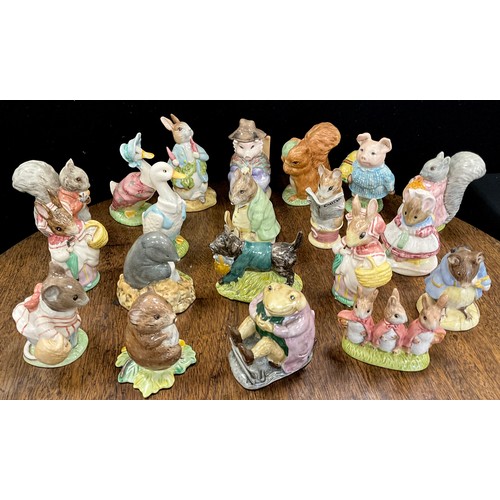 156 - Royal Albert Beatrix Potter figures, inc. And This Pig Had None, Mrs Rabbit, John Joiner, Squirrel N... 