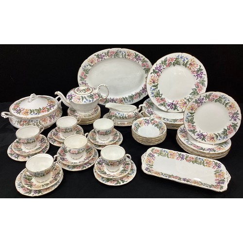 165 - Paragon table service for six including; meat dish, six dinner plates,six medium, lidded tureen, six... 