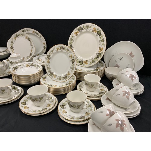 183 - Royal Doulton Larchmont pattern table service for eight comprised of; a meat dish, eight dinner plat... 