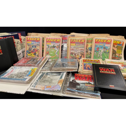 188 - Comics - 1970 to 1980, Scorcher & Score, Tiger & Scorcher, Lion & Thunder, qty others Images of War,... 