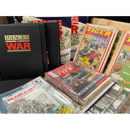 188 - Comics - 1970 to 1980, Scorcher & Score, Tiger & Scorcher, Lion & Thunder, qty others Images of War,... 