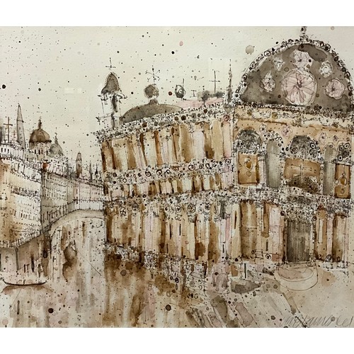 24 - Clare Caulfield (British 20th/21st century), Santa Maria dei Miracoli, Venice, signed, watercolour, ... 