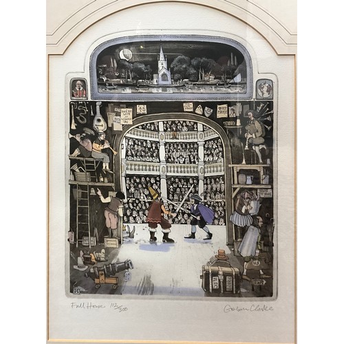 49 - Graham Clarke (b.1941) Full House, limited edition etching and aquatint printed in colours, signed a... 