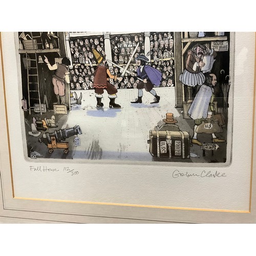 49 - Graham Clarke (b.1941) Full House, limited edition etching and aquatint printed in colours, signed a... 