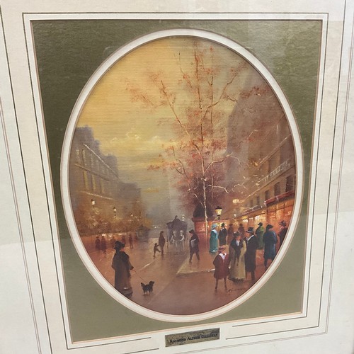 58 - Raymond Alfred Gilronan (bn. 1950) 
A pair, Edwardian Northern street scenes 
signed, oval oils, eac... 