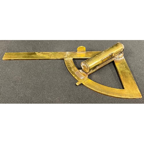 60 - A 19th century brass clinometer