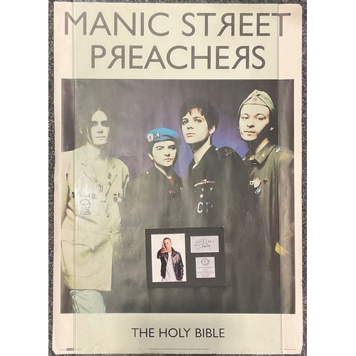 845 - Eminem Limited Edition signed autograph display, number: 27/100 certificate; Manic Street Preachers ... 