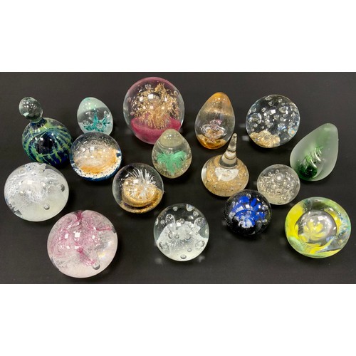 19 - Caithness and other glass paperweights, (16).