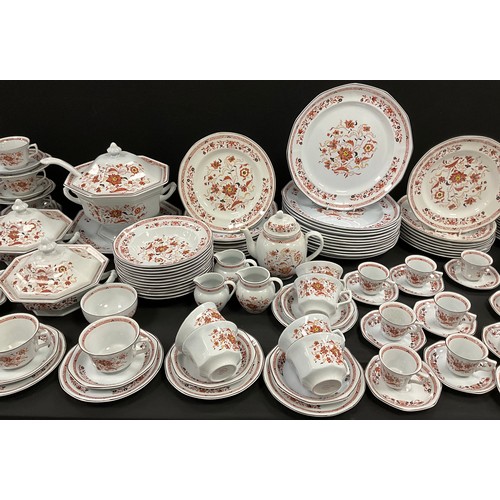 58 - An extensive Wedgwood Kashmar table service for twelve comprised of - twelve large dinner plates, si... 