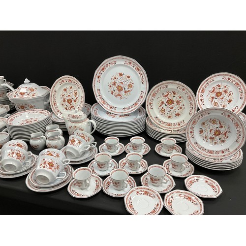 58 - An extensive Wedgwood Kashmar table service for twelve comprised of - twelve large dinner plates, si... 