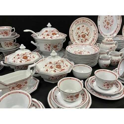 58 - An extensive Wedgwood Kashmar table service for twelve comprised of - twelve large dinner plates, si... 