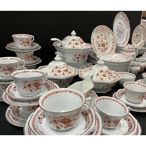 58 - An extensive Wedgwood Kashmar table service for twelve comprised of - twelve large dinner plates, si... 