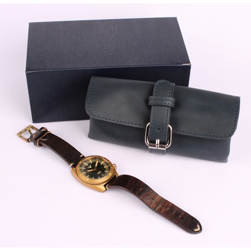 1028 - Ventus - a Northstar N07 limited edition automatic wristwatch, forest green dial, 40mm brass case, r... 