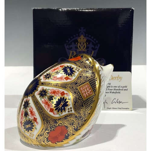 10 - A Royal Crown Derby paperweight, Old Imari Hedgehog, exclusive to Peter Jones of Wakefield, limited ... 